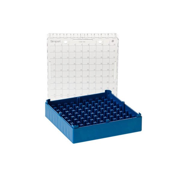 Tube storage box, blue